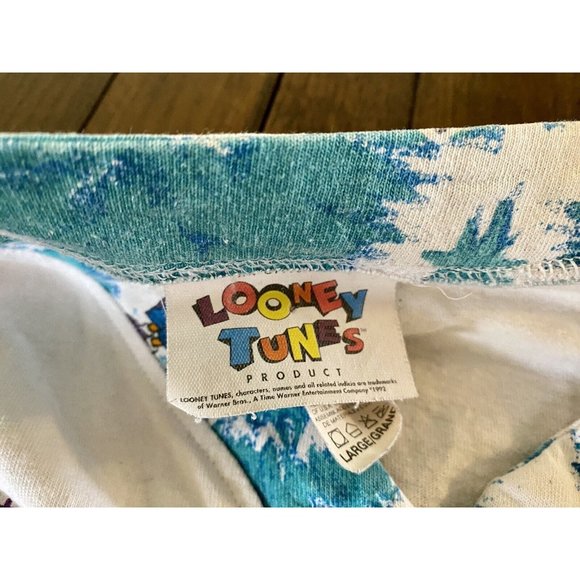 Looney Tunes 1994 Sun Sportswear Large Shirt Vintage Daffy Duck Tweety Bugs READ - Picture 5 of 16
